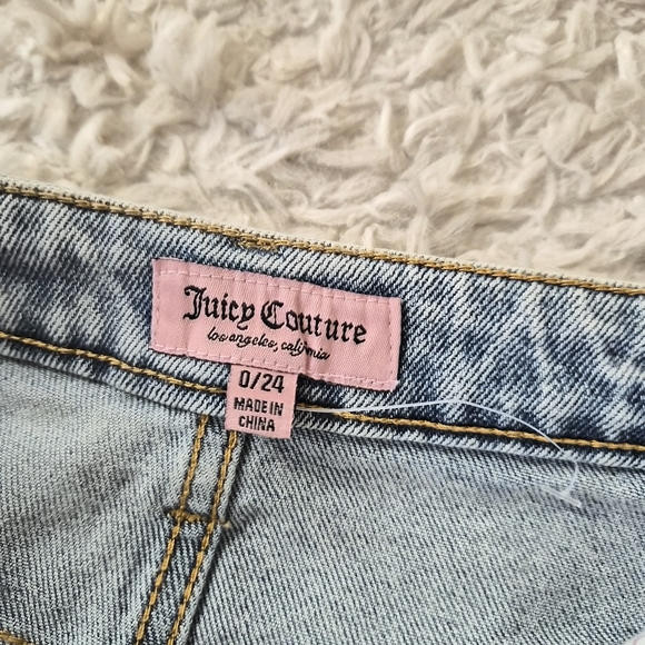 NWOT Juicy Couture Y2K Cargo Jeans w/ Pink Logo Back Pockets | Size 0 / 24 - Picture 12 of 16